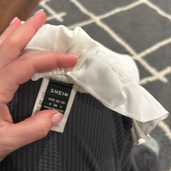 Cropped One Shoulder Smocked Ruffle Tank - Picture 5 of 5